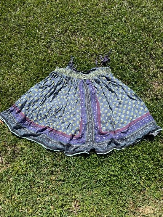 Free People Intimately Rule the World Romper Blue Purple Boho Festival Size S - Picture 4 of 11